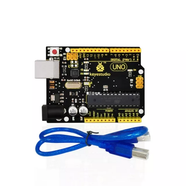 KS0001 - Keyestudio UNO R3 Kompatibel mit Arduino (USB Kabel inkl.)