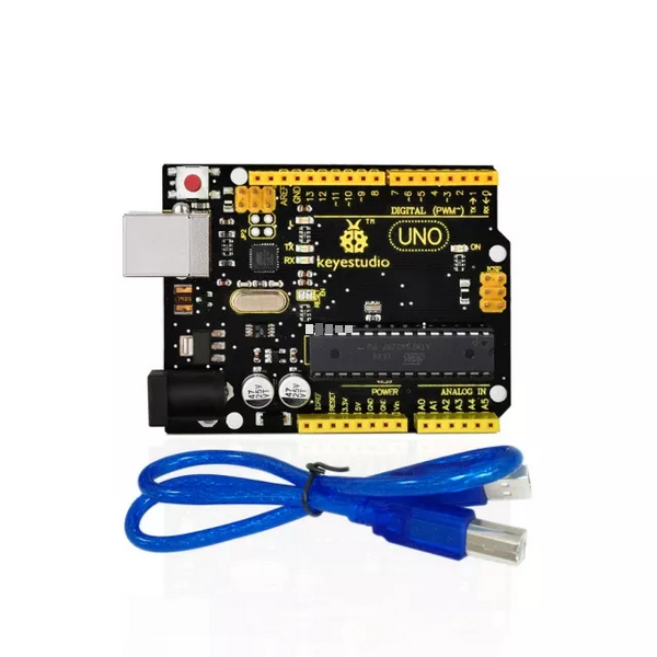 KS0001 - Keyestudio UNO R3 Kompatibel mit Arduino (USB Kabel inkl.) KS0001 - Keyestudio UNO R3 Kompatibel mit Arduino (USB Kabel inkl.)
