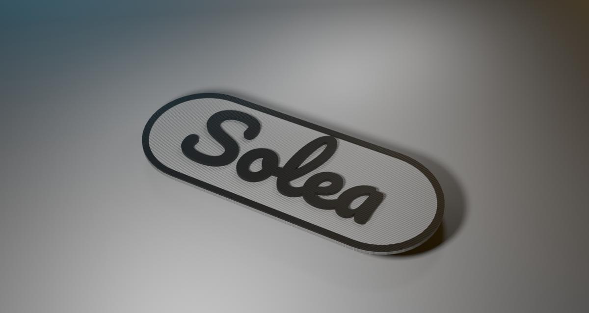 Das persönliche Namensschild für Solea